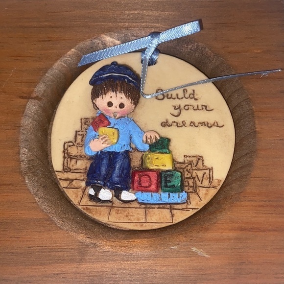 Set of two vintage, Kaufman collection, wooden plaques, O3 - Picture 3 of 6